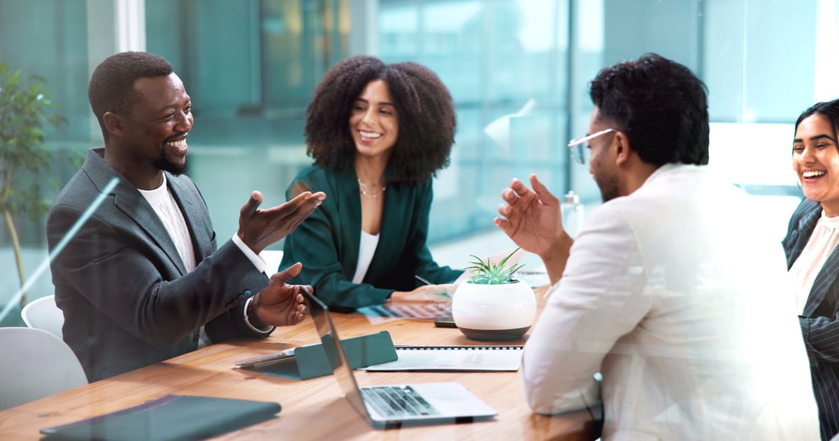 Professional business collaboration meeting